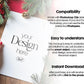 Christmas Card Mockup, White Blank Card Mockup PSD, Invite Card Mockup, Festive Greeting Card Mockup, PSD Smart Object