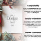 Christmas Card Mockup, White Blank Card Mockup PSD, Invite Card Mockup, Festive Greeting Card Mockup, PSD Smart Object