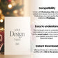 Christmas Card Mockup, White Blank Card Mockup PSD, Invite Card Mockup, Festive Greeting Card Mockup, PSD Smart Object