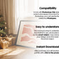 Christmas Horizontal Frame Mockup PSD, Christmas Holiday Frame Mockup, Christmas Mockup Poster Presentation, Christmas Interior Frame Mockup