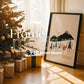 Christmas Frame Mockup PSD, Christmas Holiday Frame Mockup, Christmas Mockup Poster Presentation, Christmas Interior Frame Mockup