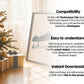 Christmas Frame Mockup PSD, Christmas Holiday Frame Mockup, Christmas Mockup Poster Presentation, Christmas Interior Frame Mockup