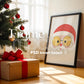 Christmas Frame Mockup PSD, Christmas Holiday Frame Mockup, Christmas Mockup Poster Presentation, Christmas Interior Frame Mockup