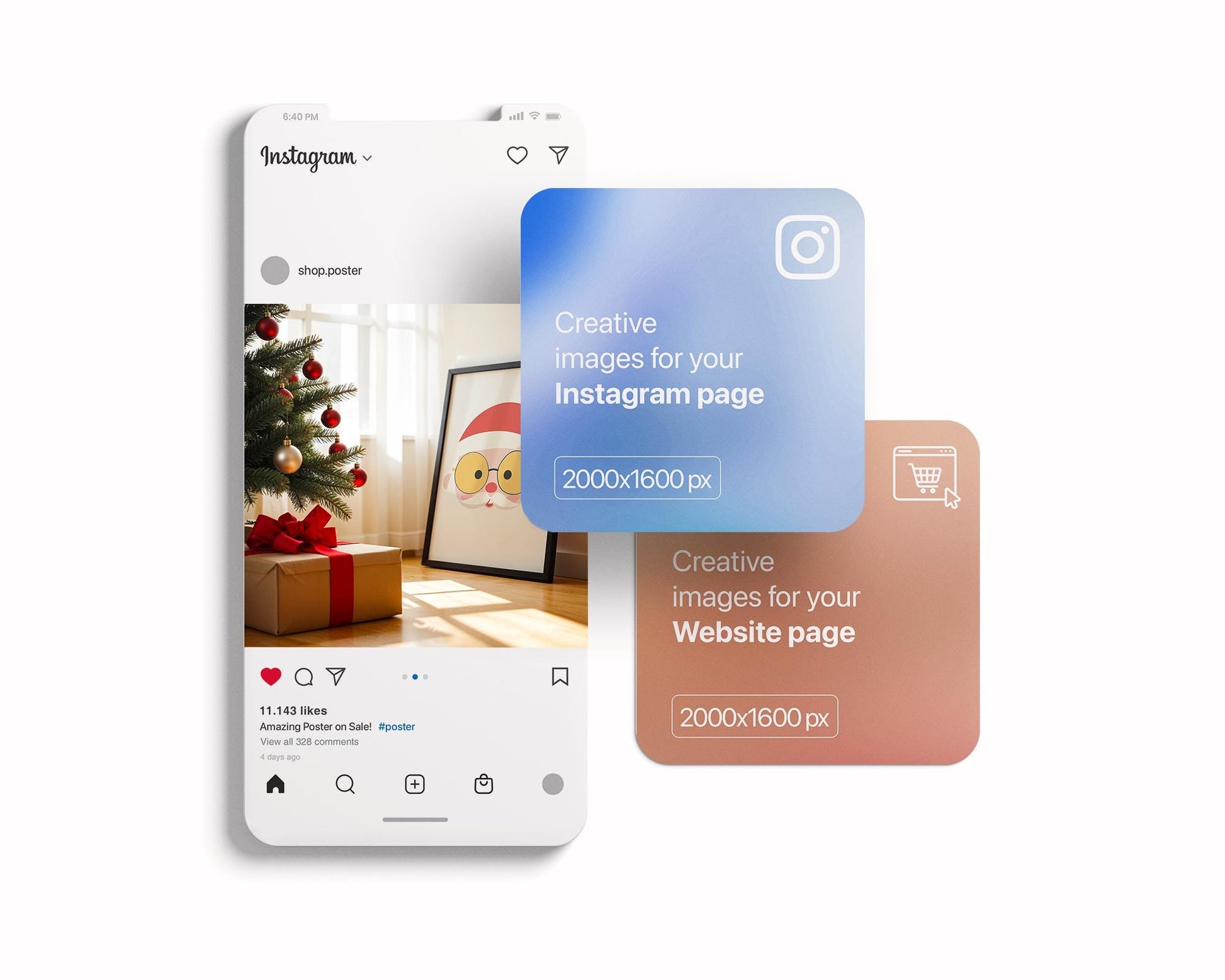 Christmas Frame Mockup PSD, Christmas Holiday Frame Mockup, Christmas Mockup Poster Presentation, Christmas Interior Frame Mockup