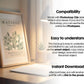 Soft Aesthetic Interior Frame Mockup | ISO A DIN Ratio | Thin Wood Frame | PSD Mockup | Frame Mockup Midcentury Minimal Home Interior