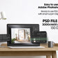 Christmas Frame Mockup PSD, Christmas Holiday Frame Mockup, Christmas Mockup Poster Presentation, Christmas Interior Frame Mockup