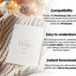 Christmas Card Mockup, White Blank Card Mockup PSD, Invite Card Mockup, Festive Greeting Card Mockup, PSD Smart Object