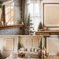 40 Christmas Frame Mockup Bundle PSD, Christmas Holiday Frame Mockup, Christmas Mockup Poster Presentation, Christmas Interior Frame Mockup