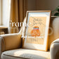 Blank Wooden Poster Frame Mockup, Minimalist Frame Mockup for Digital Download, Posters and Artwork Smart Object Instant Download