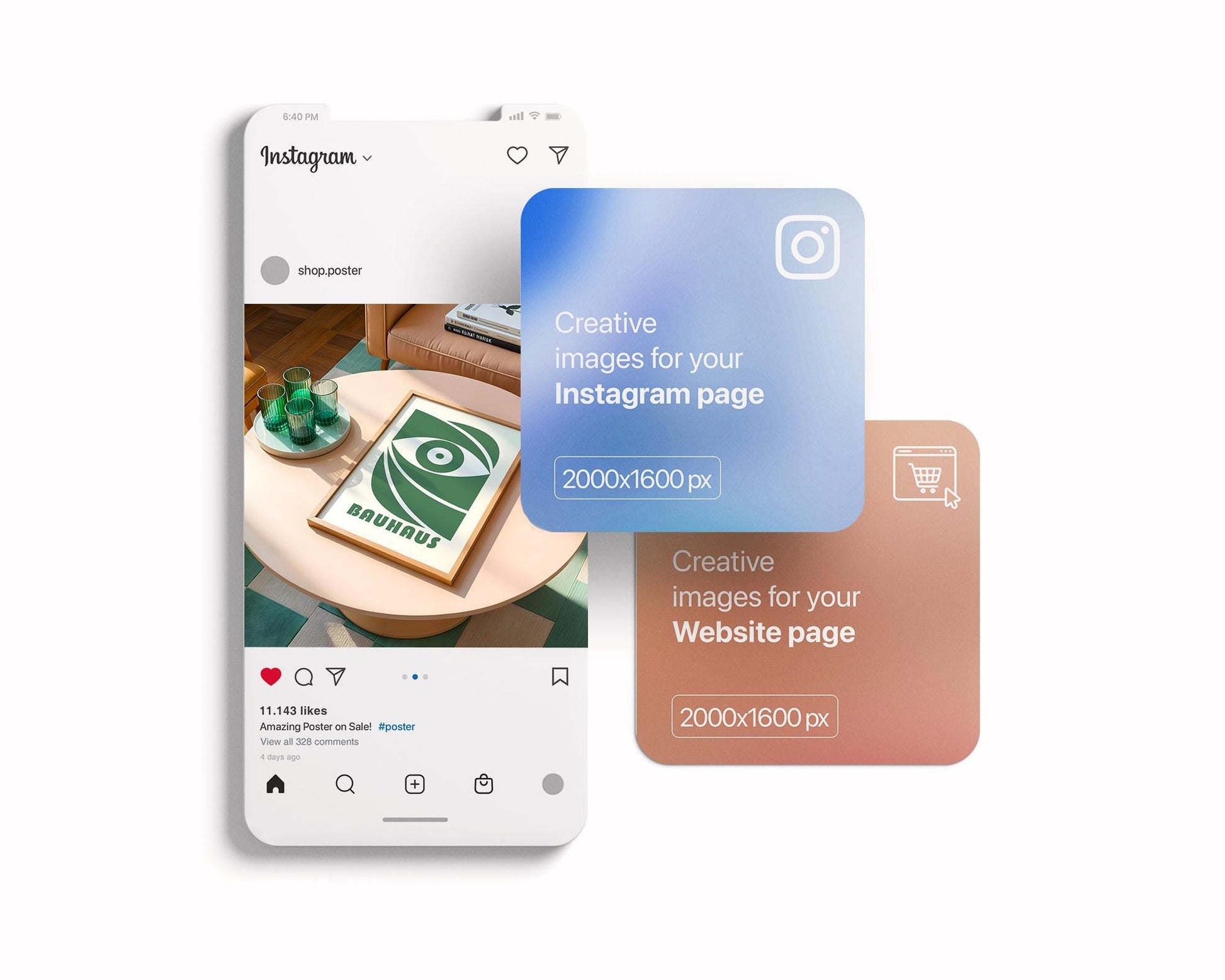 Blank Wooden Poster Frame Mockup, Minimalist Frame Mockup for Digital Download, Posters and Artwork Smart Object Instant Download