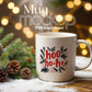 Christmas Mug Mockup PSD, Winter White Ceramic Cup Mockup Coffee Mug Mockups, White Coffee Mug 11oz Holidays Mockup