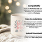 Christmas Mug Mockup PSD, Winter White Ceramic Cup Mockup Coffee Mug Mockups, White Coffee Mug 11oz Holidays Mockup