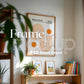 Blank Wooden Poster Frame Mockup, Minimalist Frame Mockup for Digital Download, Posters and Artwork Smart Object Instant Download