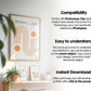 Blank Wooden Poster Frame Mockup, Minimalist Frame Mockup for Digital Download, Posters and Artwork Smart Object Instant Download