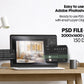 3 Frame Mockup in Home Interior PSD | 3 Frame Mockup Frames | Interior Wall Poster | Interior Poster Shop Mockup