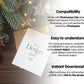 Christmas Card Mockup, White Blank Card Mockup PSD, Invite Card Mockup, Festive Greeting Card Mockup, PSD Smart Object