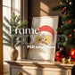 Christmas Frame Mockup PSD, Christmas Holiday Frame Mockup, Christmas Mockup Poster Presentation, Christmas Interior Frame Mockup