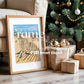 Christmas Frame Mockup PSD, Christmas Holiday Frame Mockup, Christmas Mockup Poster Presentation, Christmas Interior Frame Mockup