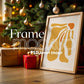 Christmas Frame Mockup PSD, Christmas Holiday Frame Mockup, Christmas Mockup Poster Presentation, Christmas Interior Frame Mockup