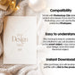 Christmas Card Mockup, White Blank Card Mockup PSD, Invite Card Mockup, Festive Greeting Card Mockup, PSD Smart Object