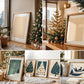 40 Christmas Frame Mockup Bundle PSD, Christmas Holiday Frame Mockup, Christmas Mockup Poster Presentation, Christmas Interior Frame Mockup