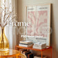 Soft Aesthetic Interior Frame Mockup | ISO A DIN Ratio | Thin Wood Frame | PSD Mockup | Frame Mockup Midcentury Minimal Home Interior