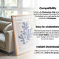 Poster Frame Mockup PSD, Room Frame Mockup, Minimalist Frame Mockup for Digital Download, Posters and Artwork Instant Download