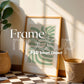 Blank Wooden Poster Frame Mockup, Minimalist Frame Mockup for Digital Download, Posters and Artwork Smart Object Instant Download
