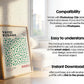 Blank Wooden Poster Frame Mockup, Minimalist Frame Mockup for Digital Download, Posters and Artwork Smart Object Instant Download
