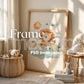 Frame Nursery Mockup in Home Interior PSD | Nursery Frame Mockup Frames | Nursery Wall Poster | Poster Shop Mockup