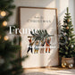 Christmas Frame Mockup PSD, Christmas Holiday Frame Mockup, Christmas Mockup Poster Presentation, Christmas Interior Frame Mockup