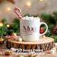 Christmas Mug Mockup PSD, Winter White Ceramic Cup Mockup Coffee Mug Mockups, White Coffee Mug 11oz Holidays Mockup