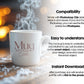 Christmas Mug Mockup PSD, Winter White Ceramic Cup Mockup Coffee Mug Mockups, White Coffee Mug 11oz Holidays Mockup