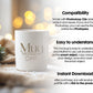 Christmas Mug Mockup PSD, Winter White Ceramic Cup Mockup Coffee Mug Mockups, White Coffee Mug 11oz Holidays Mug Mockup