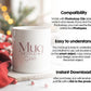 Christmas Mug Mockup PSD, Winter White Ceramic Cup Mockup Coffee Mug Mockups, White Coffee Mug 11oz Holidays Mug Mockup