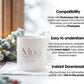Christmas Mug Mockup PSD, Winter White Ceramic Cup Mockup Coffee Mug Mockups, White Coffee Mug 11oz Holidays Mug Mockup