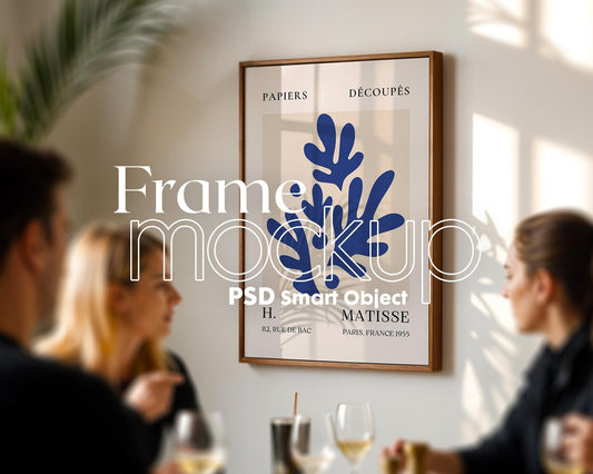 Kitchen Frame Mockup Collection | DIN A Artwork Mockup Frames | Kitchen Wall Art, Digital Prints, and Poster Shop