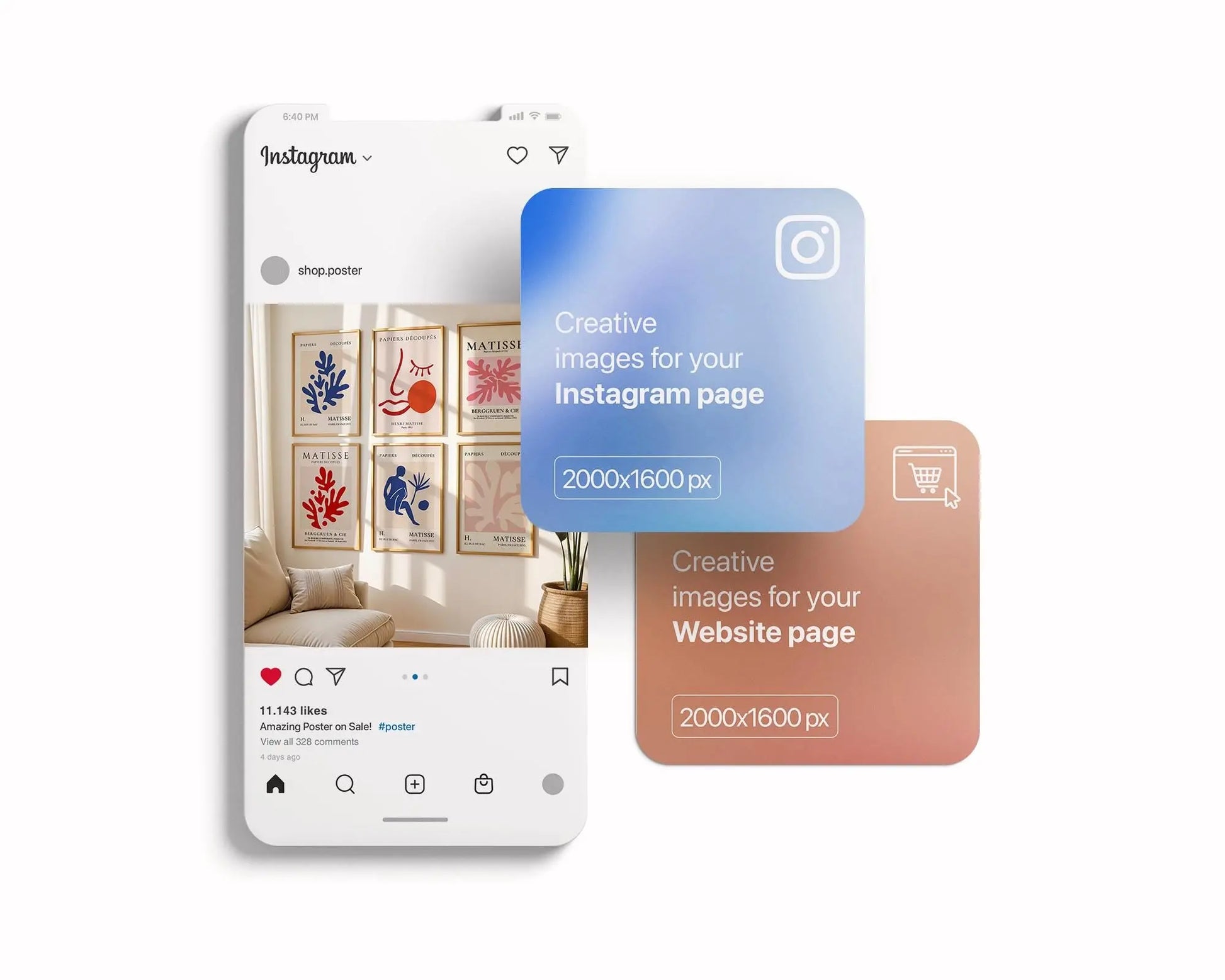 6 Frame Mockup in Home Interior | 6 Frame Mockup Frames | Interior Wall Poster | Interior Poster Shop Mockup