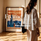 Soft Aesthetic Interior Frame Mockup, Thin Wood Frame, PSD Mockup, Frame Mockup Midcentury Minimal Home Interior