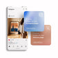 Soft Aesthetic Interior Frame Mockup, Thin Wood Frame, PSD Mockup, Frame Mockup Midcentury Minimal Home Interior