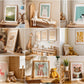 Baby Room Frame Mockup Bundle PSD | 30 High-Quality Frame Mockups | Baby Room Wall Poster | Wall Frame Mockup | Poster Mockup PSD
