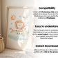 Frame Nursery Mockup in Home Interior PSD | Nursery Frame Mockup Frames | Nursery Wall Poster | Poster Shop Mockup