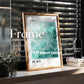 Blank Wooden Poster Frame Mockup, Minimalist Frame Mockup for Digital Download, Posters and Artwork Smart Object Instant Download