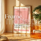 Blank Wooden Poster Frame Mockup, Minimalist Frame Mockup for Digital Download, Posters and Artwork Smart Object Instant Download