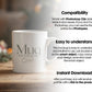 Christmas Mug Mockup PSD, Winter White Ceramic Cup Mockup Coffee Mug Mockups, White Coffee Mug 11oz Holidays Mockup