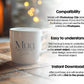 Christmas Mug Mockup PSD, Winter White Ceramic Cup Mockup Coffee Mug Mockups, White Coffee Mug 11oz Holidays Mockup