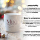 Christmas Mug Mockup PSD, Winter White Ceramic Cup Mockup Coffee Mug Mockups, White Coffee Mug 11oz Holidays Mockup