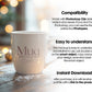Christmas Mug Mockup PSD, Winter White Ceramic Cup Mockup Coffee Mug Mockups, White Coffee Mug 11oz Holidays Mockup
