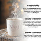 Christmas Mug Mockup PSD, Winter White Ceramic Cup Mockup Coffee Mug Mockups, White Coffee Mug 11oz Holidays Mockup