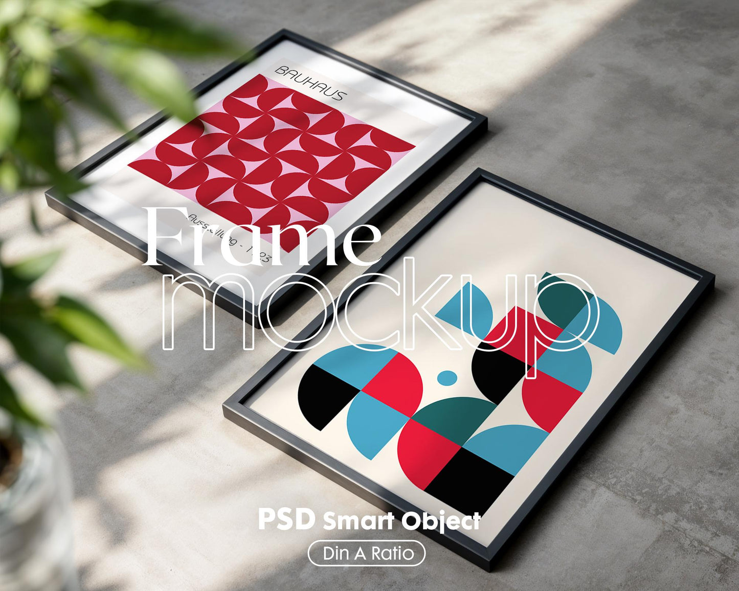 2 Frames Mockup PSD, Mockup Frames, Double Frames Mockup, Set of 2 Mock Up, Wall Art Display, Poster Mockup, Interior Wall Poster Mockup PSD